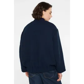 senses.the label Oversized Bomberjacke in Woll-Optik blau S/M,