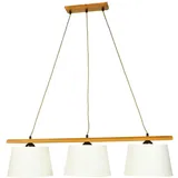 Licht-Erlebnisse Beverely 3-flg. E27 90 cm Holz Stoff