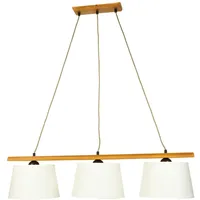 Licht-Erlebnisse Beverely 3-flg. E27 90 cm Holz Stoff