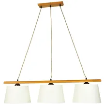 Licht-Erlebnisse Beverely 3-flg. E27 90 cm Holz Stoff