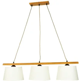 Licht-Erlebnisse Beverely 3-flg. E27 90 cm Holz Stoff