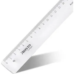 ARISTO AR23017 College Lineal 16 cm transparent, Facette, Tuschekante