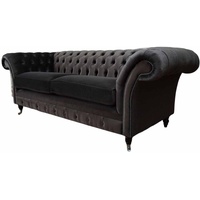 JVmoebel Chesterfield-Sofa, Sofa Dreisitzer Chesterfield Wohnzimmer Klassisch Design Sofas grau