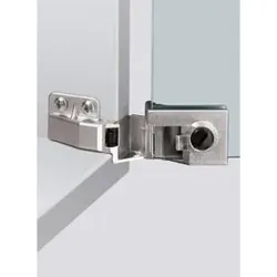 Glastürscharnier ET 5160 vernickelt,ma Anschlagart vorliegend HETTICH