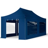 TOOLPORT 3x6m Aluminium Faltpavillon, inkl. 4 Seitenteile, dunkelblau - (600230)