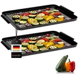 bremermann Grillplatte onesize Edelstahl Schwarz
