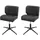 Mendler Drehstuhl HWC-H42 Stoff/Textil dunkelgrau