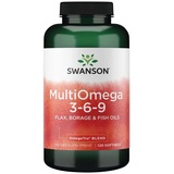 Swanson MultiOmega 3-6-9 (Flax, Borage Fish Oils, 120 Kapseln