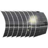 Aysolar 800W 12V (8 Stück 100W) Flexibel Solarpanel 18V Monokristalline Photovoltaik Solarmodule für Batterien, Wohnmobil,Boote, Wohnwagen, Van und andere Unregelmäßige Oberflächen