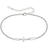 aniston jewelry & watches Armband mit Kreuz silberfarben 23 cm