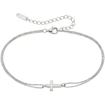 aniston jewelry & watches Armband mit Kreuz silberfarben 23 cm