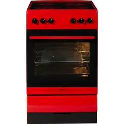 AMICA Elektro-Standherd "SHC 11506 R", A (A+++-D), rot, Herdsets