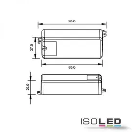 ISOLED PIR Bewegungmelder mit Sensorkopf, Erfassung max. 3m, 230V, 500VA