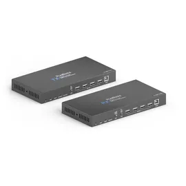 PURETOOLS - HDBaseT Extender Set mit USB 2.0 und Audio-Breakout, 4K (60Hz 4:4:4)