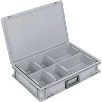 Lockweiler Einsatzkasten Kunststoff L600xB400xH133mm grau