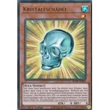 BLCR-DE022 - Kristallschädel - Ultra Rare - Deutsch - 1. Auflage - im Set mit Ultrapro Toploader - Yugioh