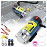 PRIISF Ölabsaugpumpe 12V Dieselpumpe Absaugpumpe Ölabsaugpumpe Ölpumpe Ölwechselpumpe 100W (1-4L/min Tragbare Elektrische Umfüllpumpe Tauchpumpe Auto Heizölpumpe, Selbstsaugend Kraftstoffpumpen Heizöl Motoröl Diesel Ölwechsel), Ölpumpenextraktor für Auto & Motorrad, Boot, LKW, Wohnmobil blau