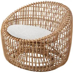 Cane-line Nest Round Sessel Rattan Natural - Natur