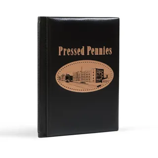 Leuchtturm 355642 Taschenalbum - Sammelalbum für 96 Pressed Pennie, Elongated Coin, Quetschie, Pressling, Souvenir-Münze
