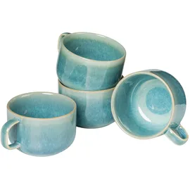 gipfelstück Kaffeetasse 0,22 l Blau-Grün 4 St.