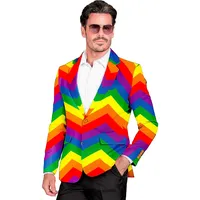 W WIDMANN MILANO Party Fashion - Party Jackett für Herren, 80er Jahre Kostüm Outfit für Karneval, Festival und Party
