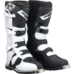 Moose Racing Qualifier MX, Stiefel - Weiß/Schwarz - 10 US