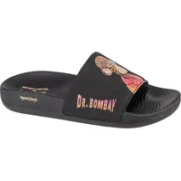 Skechers Snoop Dogg Hyper Slide - Dr. Bombay 251015-BBK, Badelatschen, Herren, Schwarz - Schwarz - 47,5