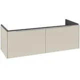 Villeroy & Boch Subway 3.0 Waschtischunterschrank C601L0VN 127,2x42,9x47,8cm, mit LED/Griff Aluminium glänzend, cashmere grey