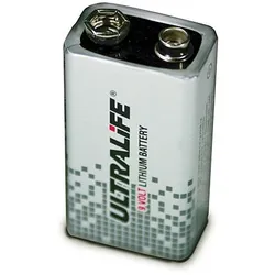 Ultralife U9VLJPFP - 9V Power Cell Lithium Batterie 9V 1200mAh (Folie)