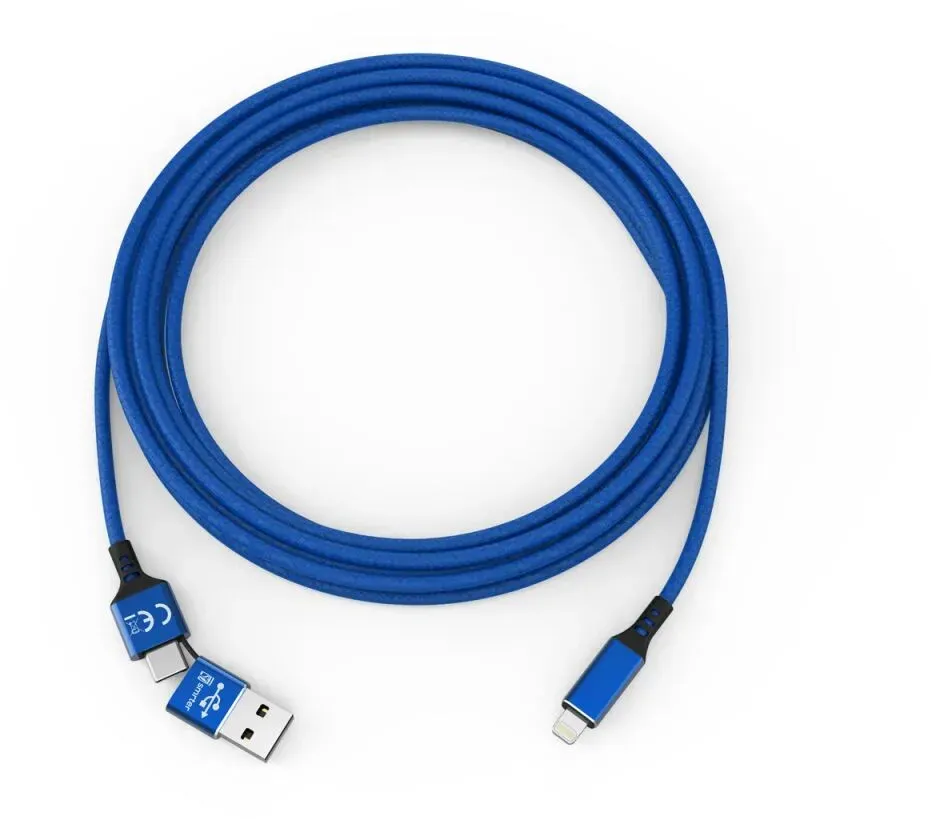 smrter SPEEDY Ladekabel, Typ Lightning, 100cm, blue retail
