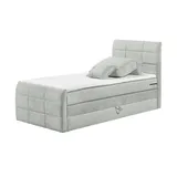 U N O Sports Boxspringbett mit Bettkasten ¦ grau ¦ Maße (cm): B: 123 H: 113
