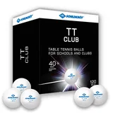 Donic Schildkröt Schildkröt Tischtennisball TT-Club, Trainingsball in Poly 40+ Qualität, 120 STK. im Großkarton, weiß