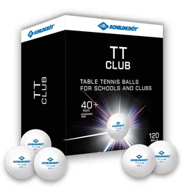 Donic Schildkröt Schildkröt Tischtennisball TT-Club, Trainingsball in Poly 40+ Qualität, 120 STK. im Großkarton, weiß