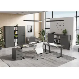 Germania Mailand Aktenschrank 80 x 40 x 120 cm grau