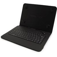 humblebe Hülle inkl. Deutscher QWERTZ Tastatur für 10.5" Samsung Galaxy Tab S6 inkl. Matte (entspiegelte) Schutzfolie in SCHWARZ [passend für SM-T860, SM-T865]