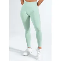 SMILODOX Leggings Amaze Pro Grün Melange | Gr.: XS