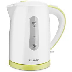 zelmer ZCK7616L, 1,7 l, 2200 W, Weiß, Gelb, Kunststoff, Wasserstandsanzeige, Übe