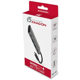 AXAGON HMC-4G2 - USB 3.2 Gen 2 (3.1 Gen 2) Type-C 10000 Mbit/s Grau
