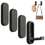 4 Stück Faltbarer Wandhaken,Kleiderhaken Klappbar,Klapphaken,Kleiderlüfter,Wandhaken Klappbar,Kleiderlüfter Klappbar Außen,Klappbare Wandhaken 90° Für Jacken, Schals, Hüten, Bademänteln Und Taschen