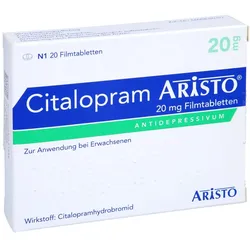 Citalopram Aristo 20 mg Filmtabletten 20 St