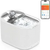 astropet Katzenbrunnen Kabellos - 2,5L Trinkbrunnen für Katze & Hunde mit App Steuerung, 5200mAh Akku, 180° Bewegungssensor, Leise Drahtlose Pumpe