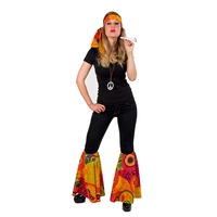 Karneval Zubehör Set Hippie zum 70er Jahre Kostüm zu Fasching, das Dessin kann vom Bild abweichen