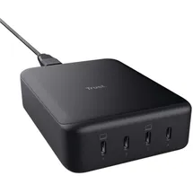 Trust Maxo 240W GaN 4x USB-C Schnellladen Schwarz
