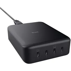 Trust Maxo 240W GaN 4x USB-C Schnellladen Schwarz