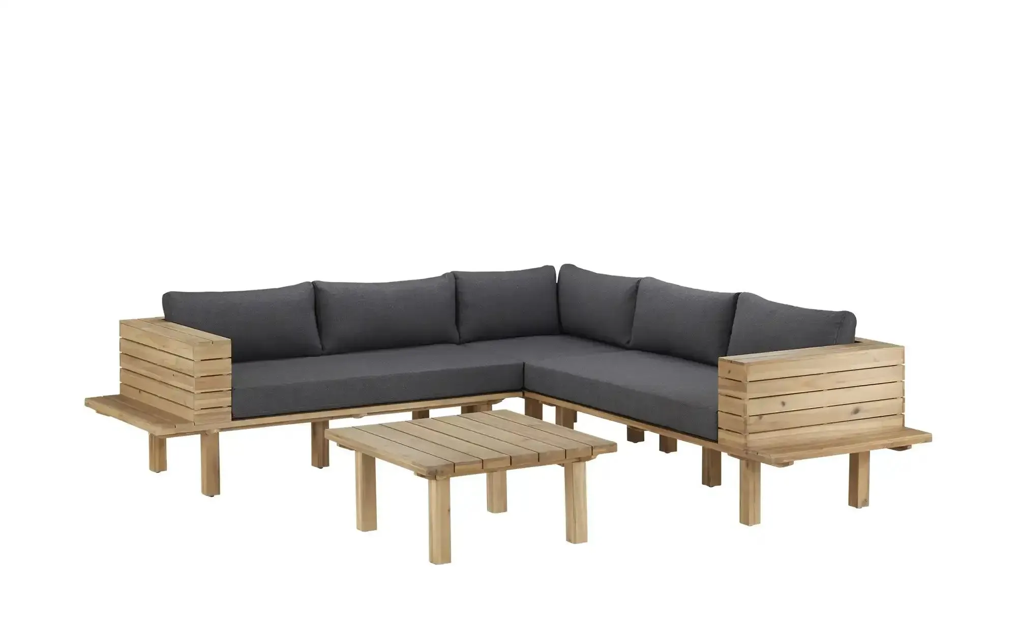 Lounge - Set aus Massivholz Wellington , holzfarben