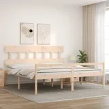 vidaXL Seniorenbett 200 x 200 cm Braun