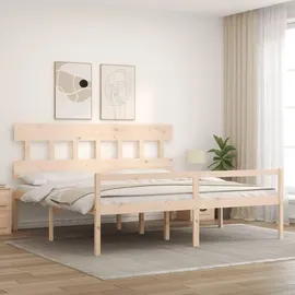 vidaXL Seniorenbett 200 x 200 cm Braun