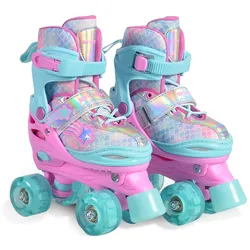 Byox Rollschuhe Ariel, leuchtende PU-Rollen, ABEC-5 Lager, Größe S (30-33)