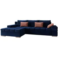 Mirjan24 Ecksofa Bangkok, L-Form Polsterecke mit Schlaffunktion und Bettkasten (Seite: Links, Magic Velvet 2216 + Couches, Wohnlandschaften, Ecksofas