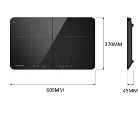 Ciarra Doppel Induktionskochplatte Mobil Induktionskochfeld 3500w Cbtih2-ow